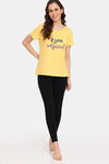 Rosaline Mystic Town Knit Cotton Top (Pack of 2) - Purple Yellow — thumbnail 5